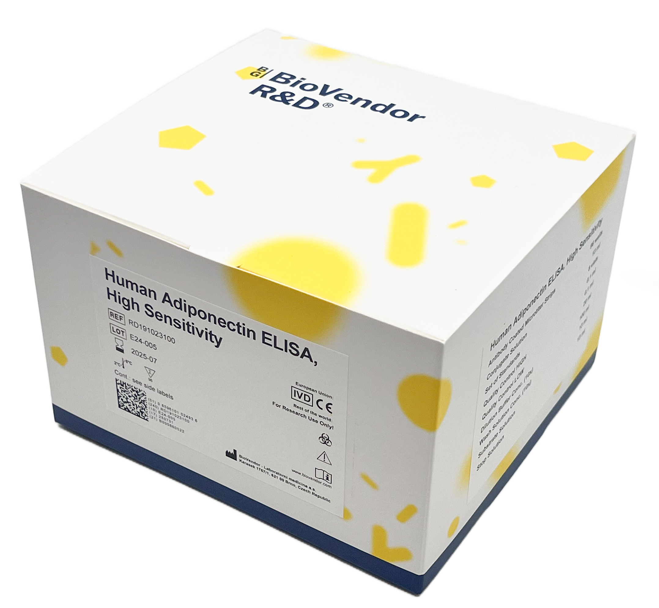 Adiponectin Human ELISA, High Sensitivity (Sandwich)